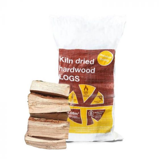 12 x 22KG Supersäcke kammergetrocknetes Eschenholz Brennholz 02