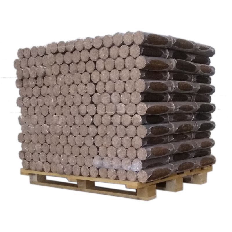 VERDICHTETE STÄMME - HARTHOLZ - PALETTE VON 1 TONNE